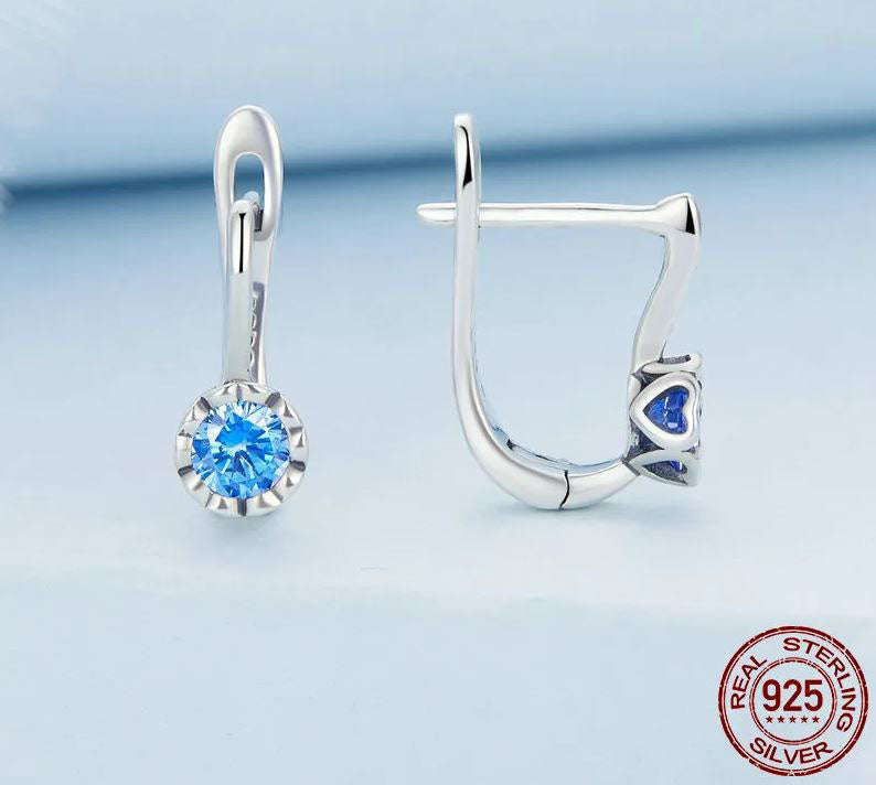 Sterling Silver Earrings For Women Hoop French Clip