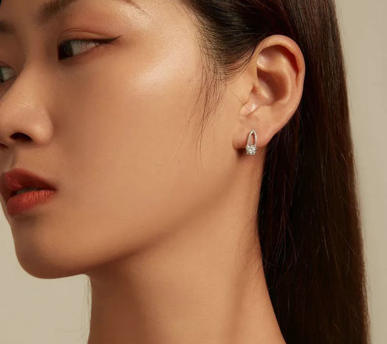 French Clip Earrings Round Hoop