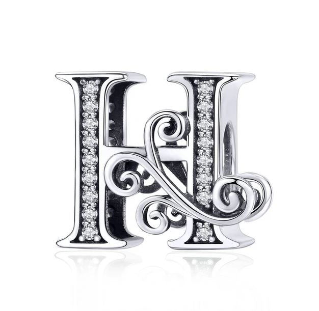 Charm Sterling Silver Alphabet Letter
