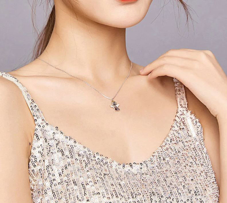 Necklace For Women Pendant Little Angel 925 Sterling Silver