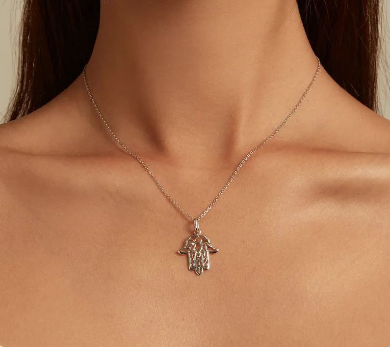 Necklace For Women Pendant Flower 925 Sterling Silver