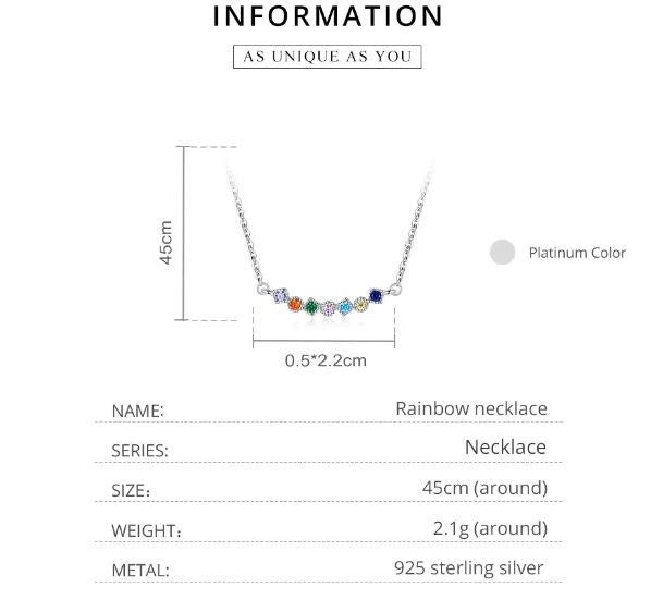 Necklace For Women Pendant Twinkle Shiny 925 Sterling Silver