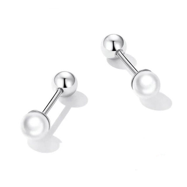 sterling silver simulated pear stud earrings ireland 3mm