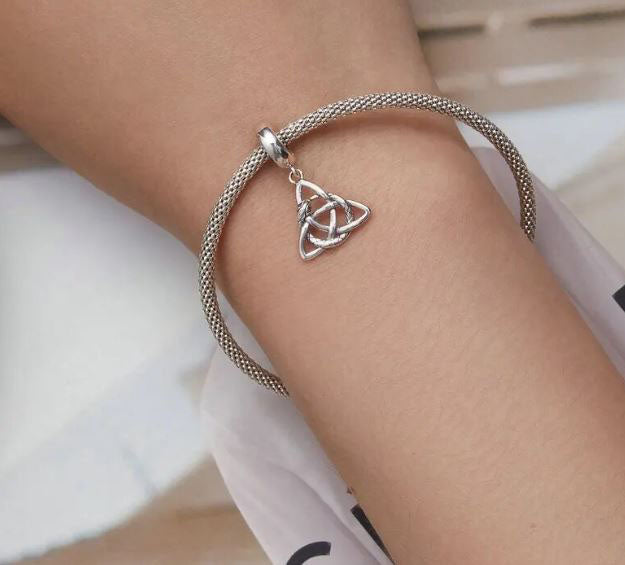 Charm For Women Snake Celtic Symbol 925 Sterling Silver