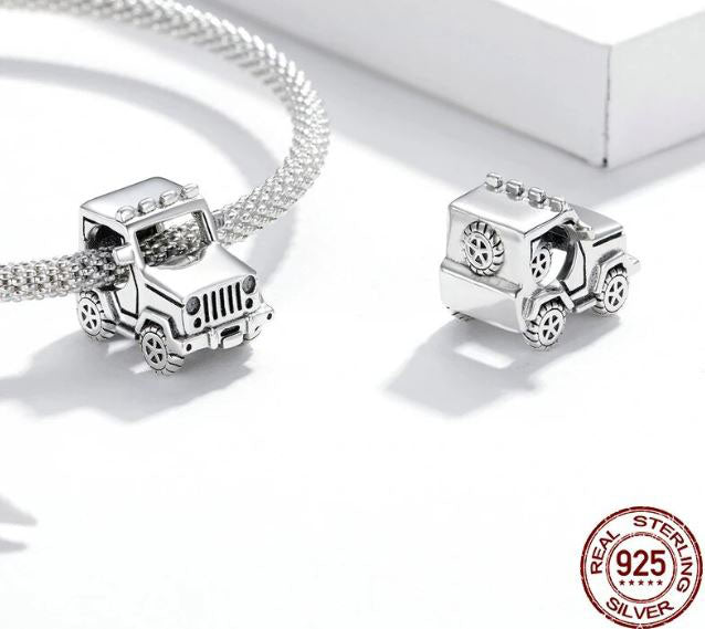 Charm For Women Car Off Road Vehicle 925 Sterling Silver