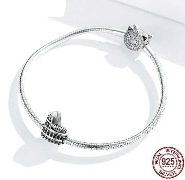 925 Sterling Silver Rome Colosseum Charm