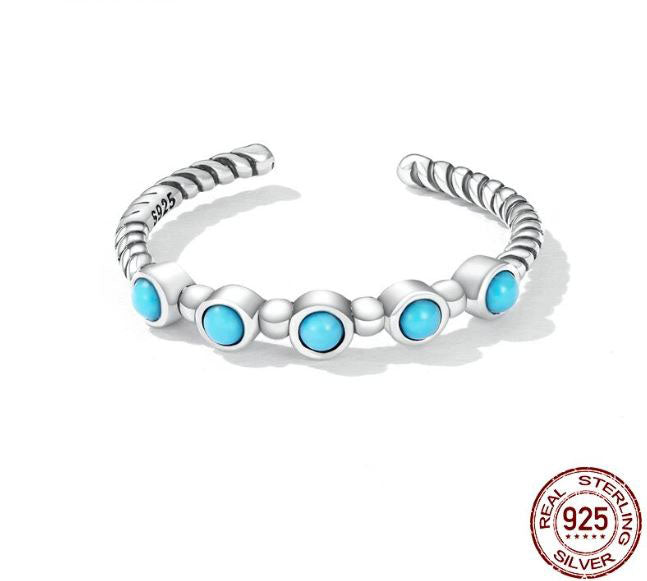 Ring For Women Round Twist 925 Sterling Silver