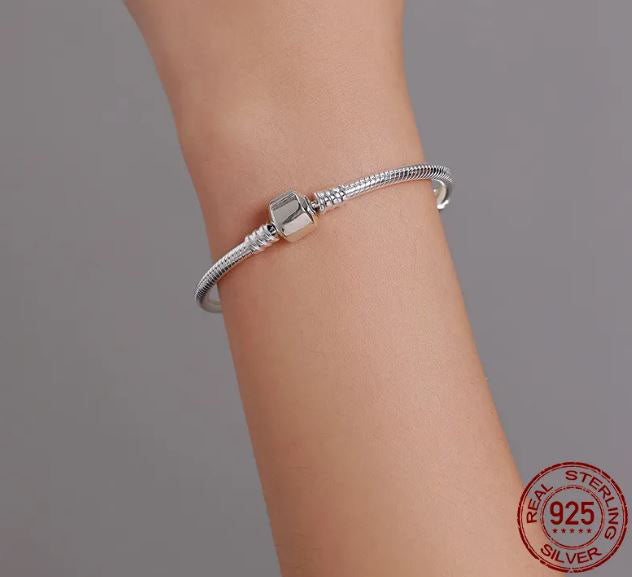 Snake Chain Bracelet Women Bangle Round