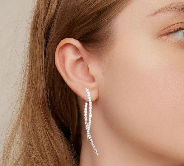 Stud Earrings Drop Long Tassel Dangle