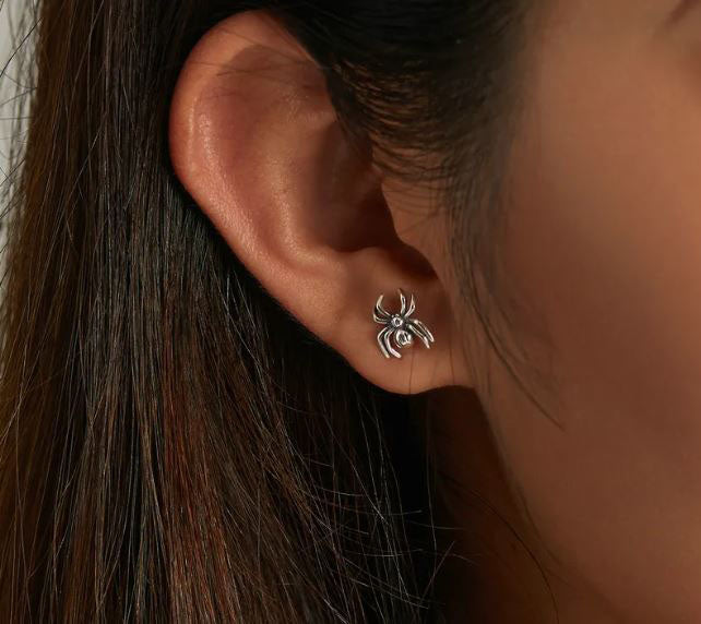 Eight Legged Earrings Stud Spider Insect