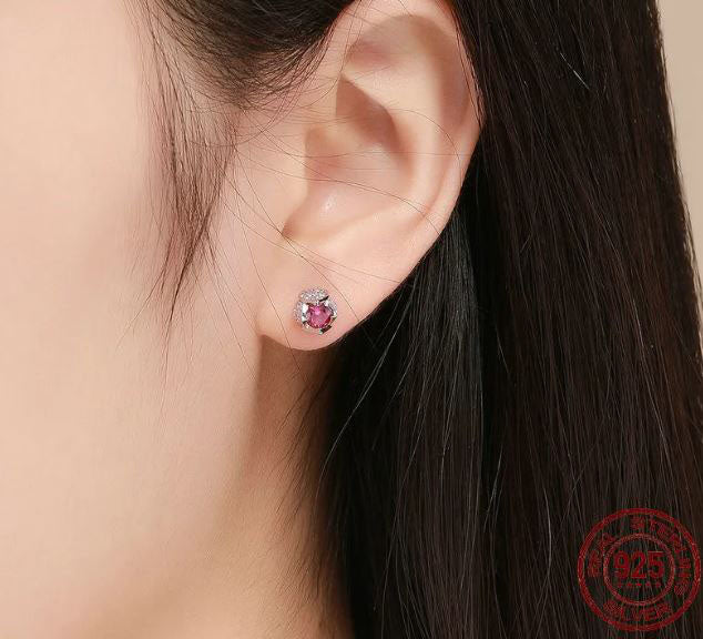 Earrings For Women Flower Buds Stud 925 Sterling Silver