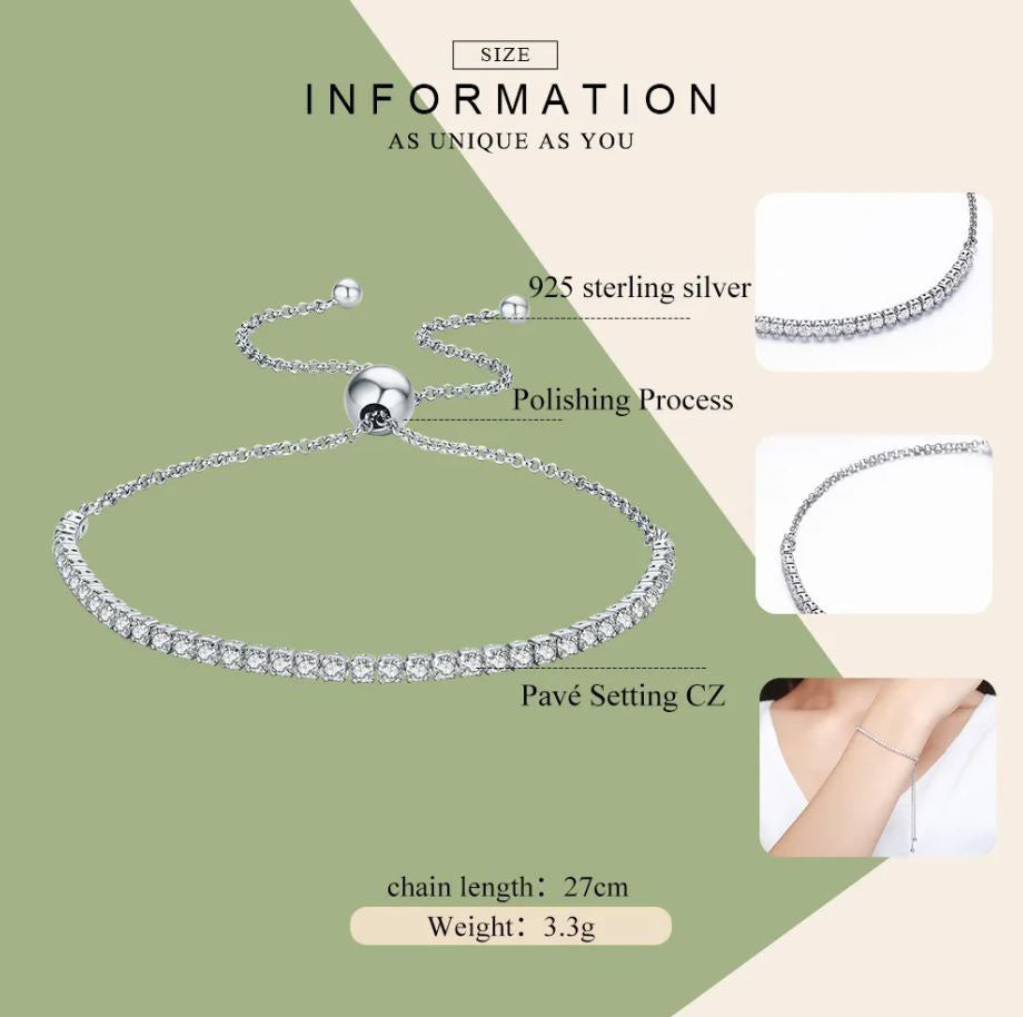 Bracelet For Women Women Tennis 925 Sterling Silver