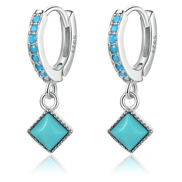 Turquoise Earrings Ireland Hoop Drop Pendant