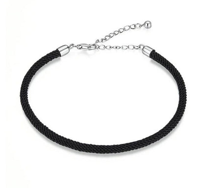 Sterling Silver Bracelet For Women Braided Chain Adjustable