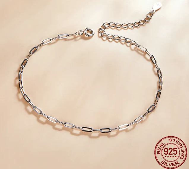 Cable Chain Bracelet Woman Hollow Link Adjustable