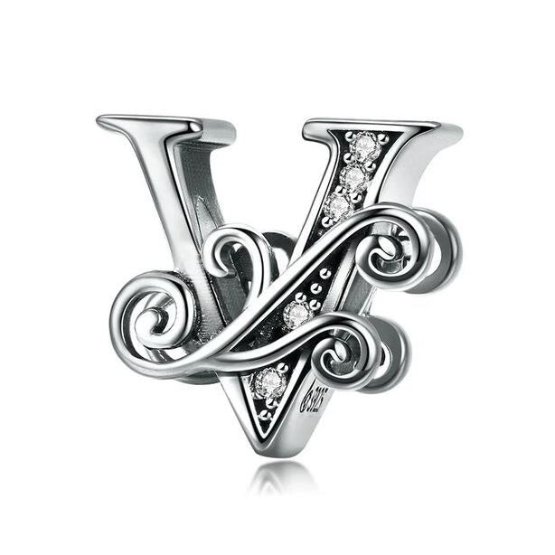 Charm For Women Alphabet Letter 925 Sterling Silver