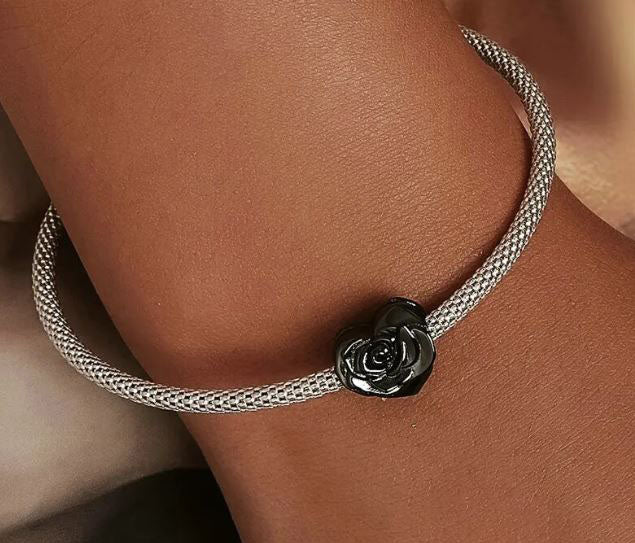 Heart Charm Rose Sterling Silver