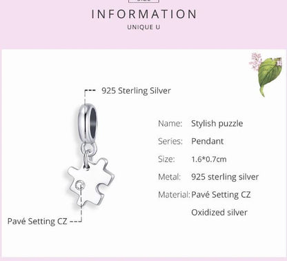  Charm Puzzle  Sterling Silver