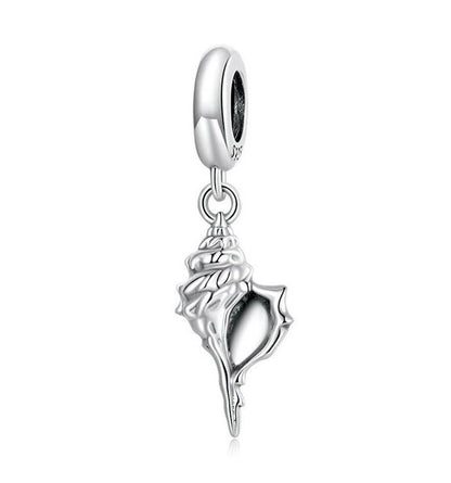 Sterling Silver conch shell Charm For Women