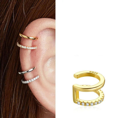 Earrings Cuff  Scallop Gold