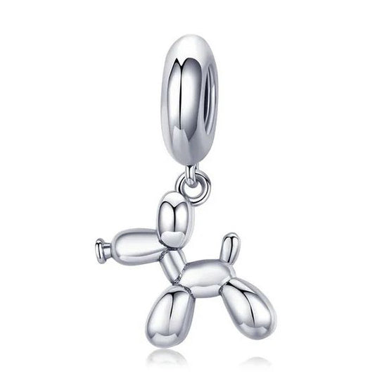 Sterling Silver balloon dog Charm For jewellery