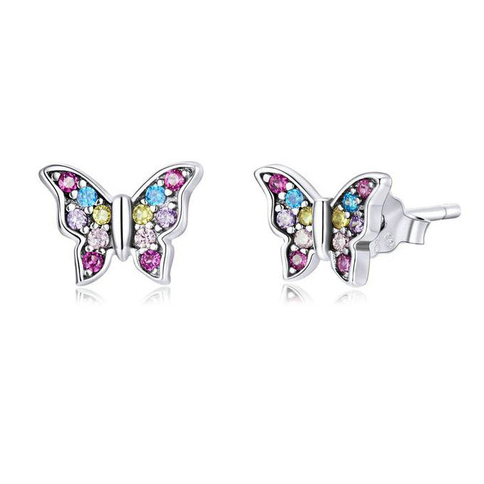 Sterling Silver Earrings For Women Stud Insect