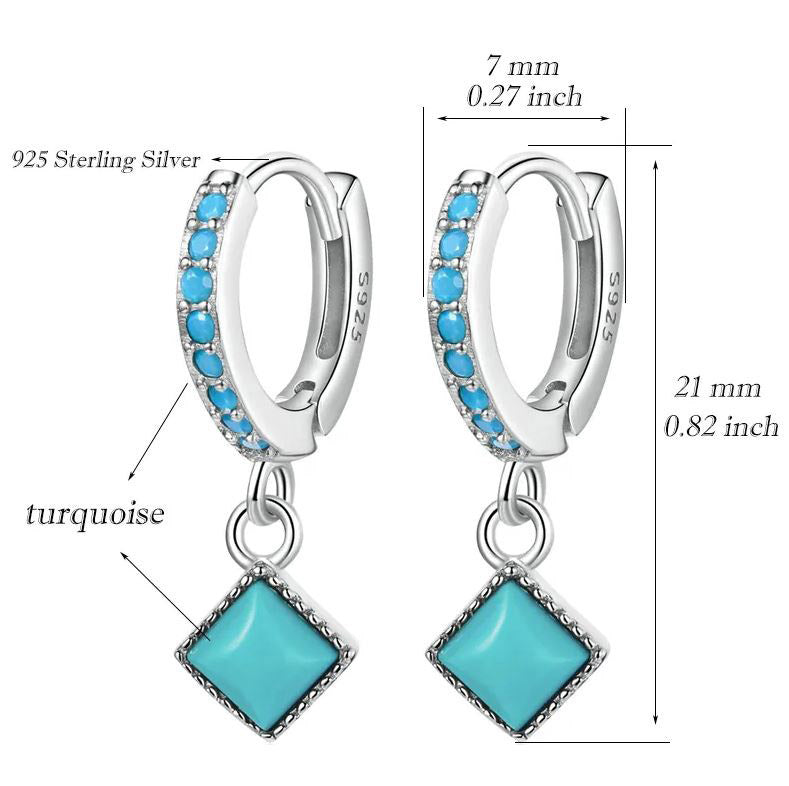 Earrings For Women Drop Hoop 925 Sterling Silver