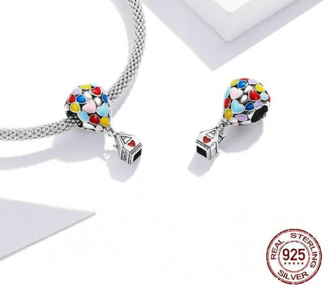 Hot Air Balloon Charm For Jewellery