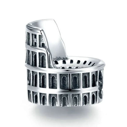 Rome Colosseum Charm Landmark sterling charm