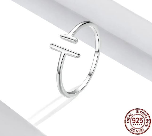 Open Ring  Line Sterling Silver