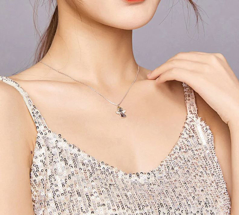 Necklace For Women Pendant Little Angel  925 Sterling Silver
