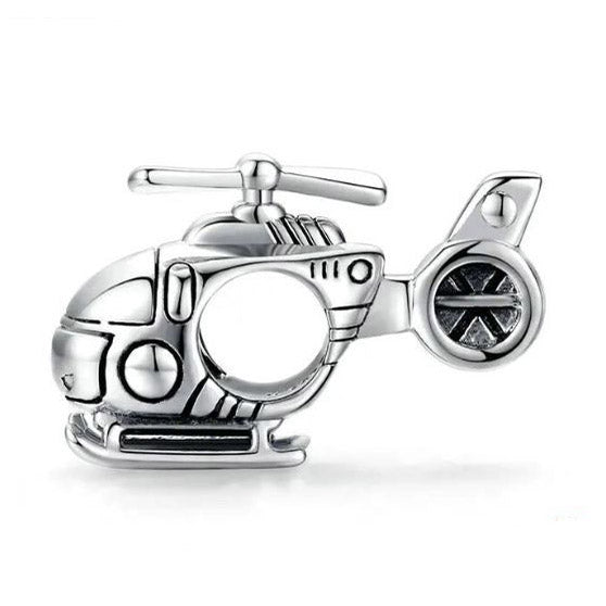 Sterling Silver Charm For Women Little Helicopter 