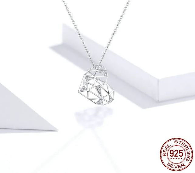 Necklace For Women Pendant Heart  925 Sterling Silver