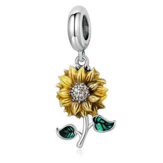 Sunflower Charm for jewellery