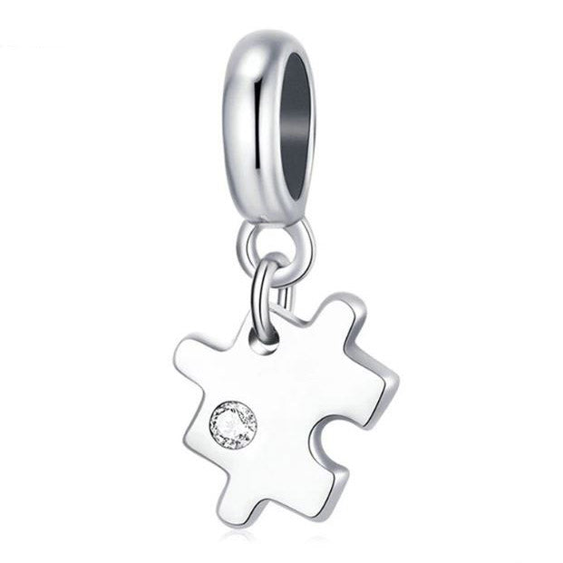 Sterling Silver Charm For Women Puzzle  