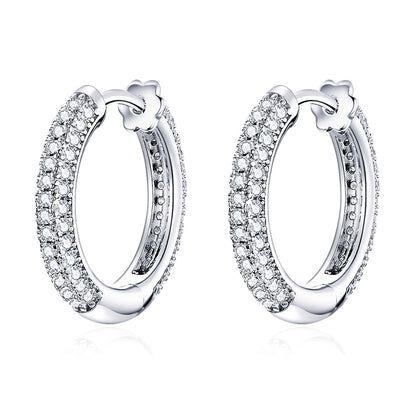 Elegant Sterling Silver Hoops