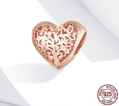 925 Sterling Silver Heart Charm  