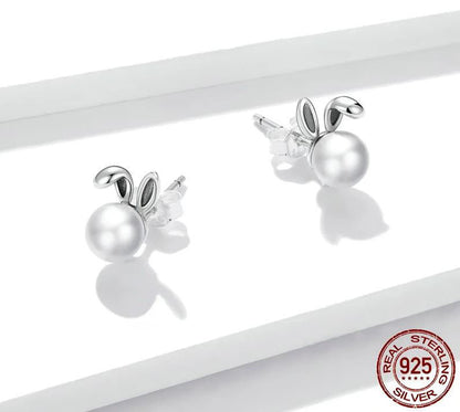 Earrings For Women  Bunny Earrings Stud 925 Sterling Silver