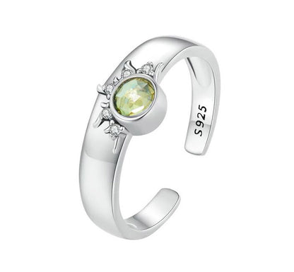 Open Sun ring 925 Sterling Silver