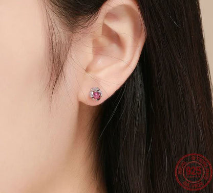 Earrings For Women Flower Buds  Stud 925 Sterling Silver