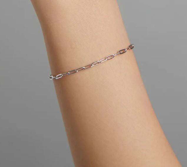 Bracelet For Women Woman Cable Chain 925 Sterling Silver