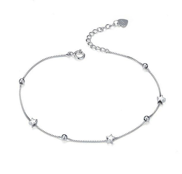 Bracelet For Women Woman Beads Chain 925 Sterling Silver