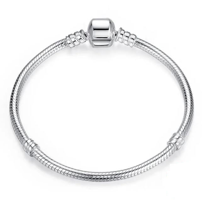 Sterling Silver Bracelet For Women Snake Chain Bangle