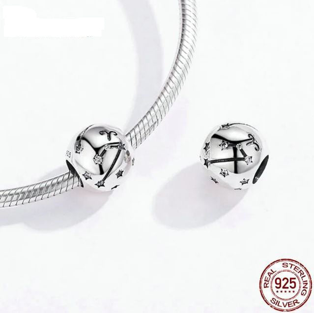Charm For Women  Zodiac Sign 925 Sterling Silver