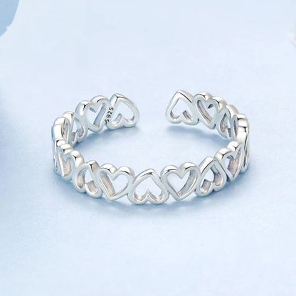 silver open ring product details image