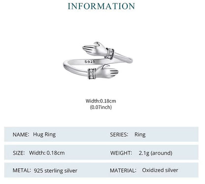 hug ring specifications size weight details
