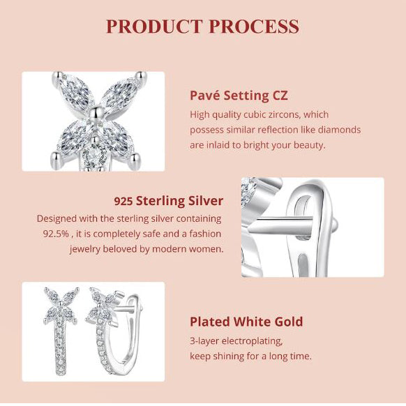 huggie earrings pave setting sparkle detail