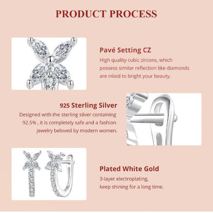 huggie earrings pave setting sparkle detail