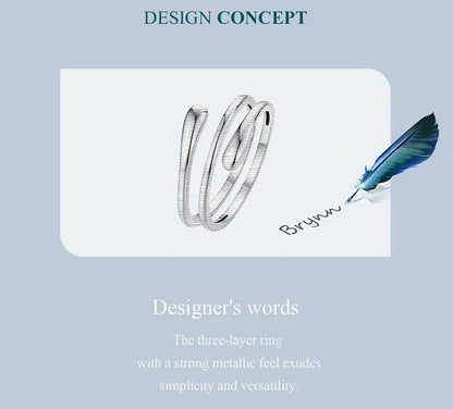multilayer twist ring design process sketch