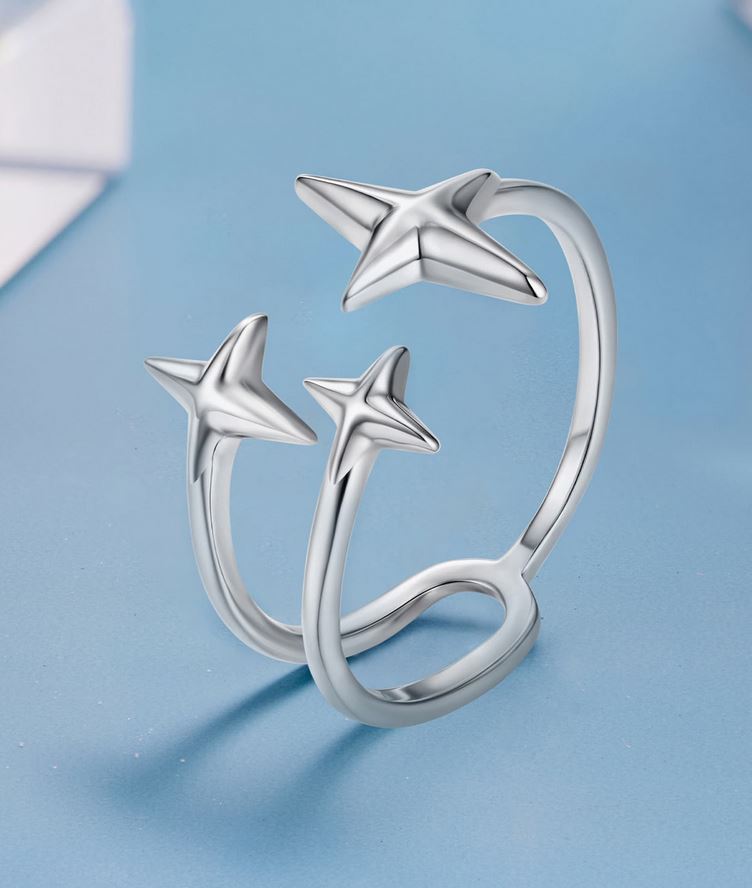 open star ring minimalist style